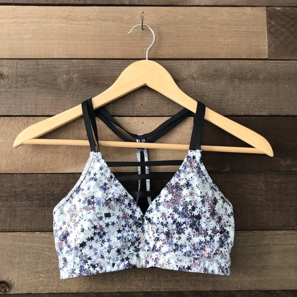 VSX Sport Star Confetti Sports Strappy Front Bra - Picture 3 of 5